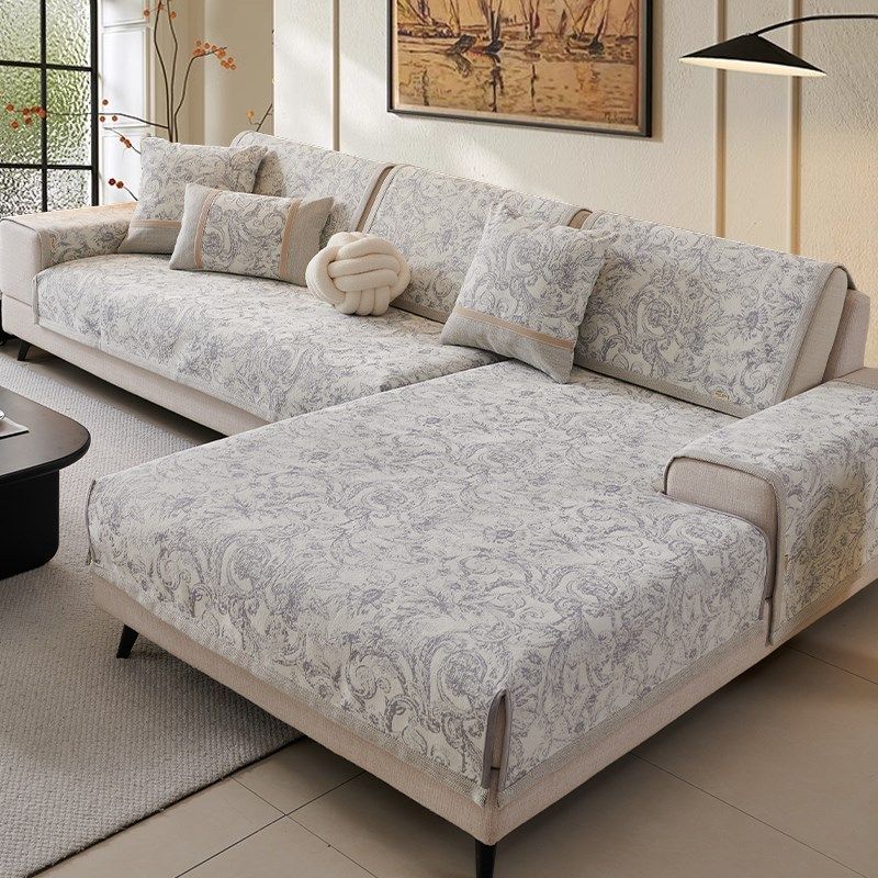 【唯蒂妮】法式风雪尼尔四季通用防滑沙发套罩2025新款坐垫盖布巾,居家布艺,沙发垫,淘宝优惠券,粉丝福利购,淘宝优惠卷