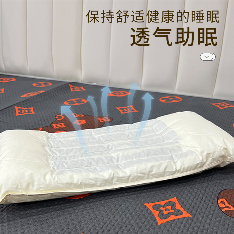 可爱兔宝宝~儿童枕头决明子枕芯夏季婴儿四季通用纯棉吸汗透气