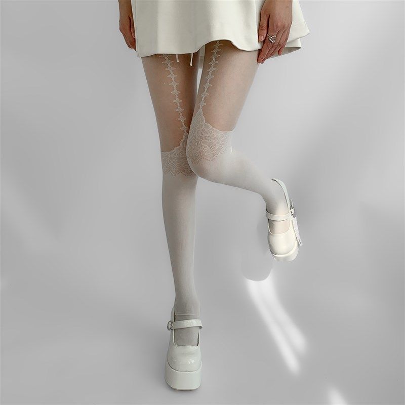 夜间教习室丝袜假两件拼接过膝黑色连裤袜鱼骨黑丝性感蕾丝打底裤,女士内衣/男士内衣/家居服,连裤袜/打底袜,淘宝优惠券,粉丝福利购,淘宝优惠卷