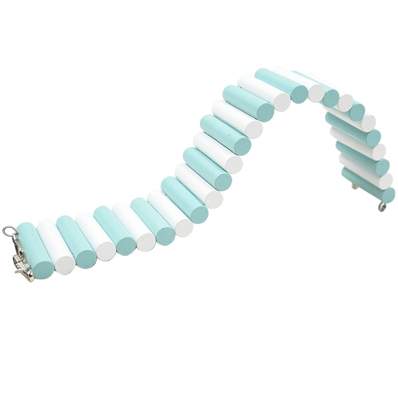 冠之亚仓鼠彩色拱桥可变形爬梯小宠金丝熊围栏花枝鼠木梯造景用品