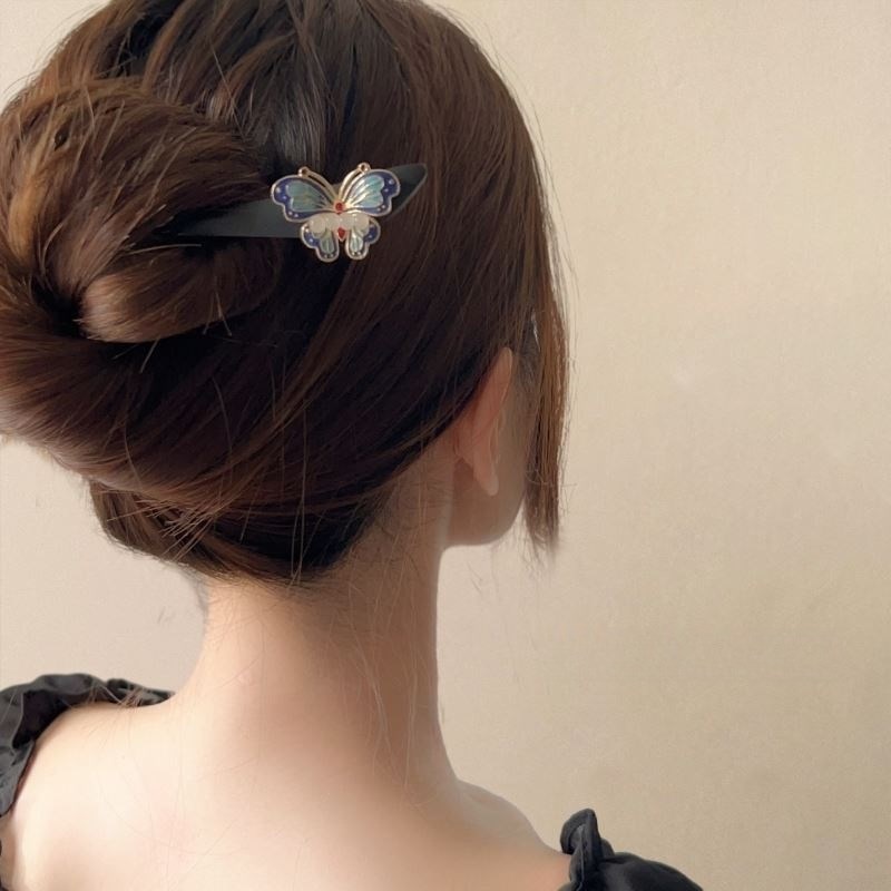 绮梦蝴蝶!新中式发簪!2024新款木质发簪高级感盘发发钗汉服发饰