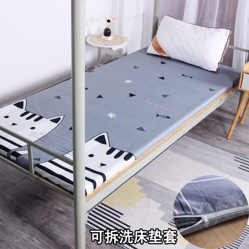 高密度海绵床垫学生宿舍单人床褥子垫被夏季薄款可折叠榻榻米软垫