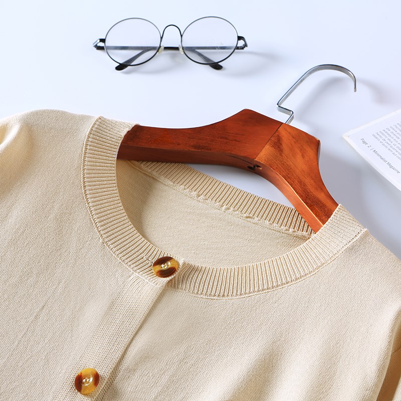 开衫外套女针织秋冬胖mm加肥加大宽松显瘦上衣圆领200斤毛衣外搭