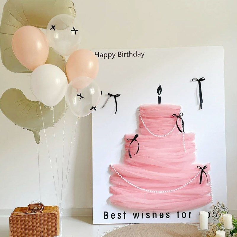 新款生日场景布置diy蛋糕模型kt板迎宾牌女孩过生仪式感拍照背景,节庆用品/礼品,节日装扮用品,淘宝优惠券,粉丝福利购,淘宝优惠卷