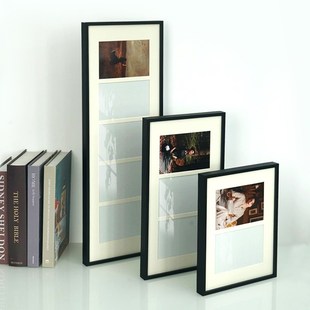 铝合金6寸多孔相框DIY定制照片打印加相框细窄长条相框画框装裱框