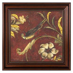 床头枝装人饰画复古美卧室喜上头花鸟客厅挂式画欧式主XOS卧老房