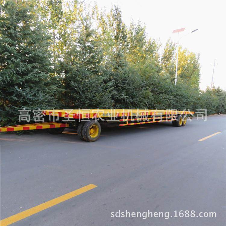 29吨加长平板拖车牵大引式平车载重板AXH集装箱运输拖车质量保证