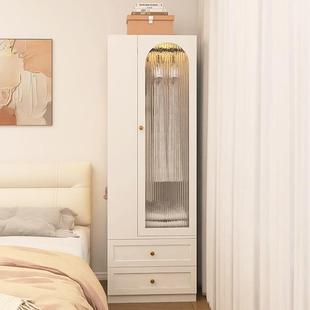 边小BEI型衣柜用卧室床头高柜小挂衣柜衣柜床头柜一体床置物柜家