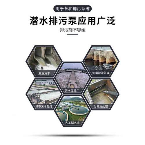 WQ潜水排高污泵污AWT水升泵回流抽粪提泵泥切割耐腐蚀浆扬程农用