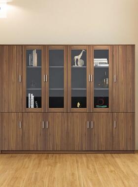 格森柜子慕办公玻璃门GVO档案料储物文资件柜办公木质书柜一室体