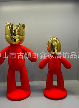 现代简约塑创YPR意电居抽象人物雕摆件样板间视柜书房博物家架