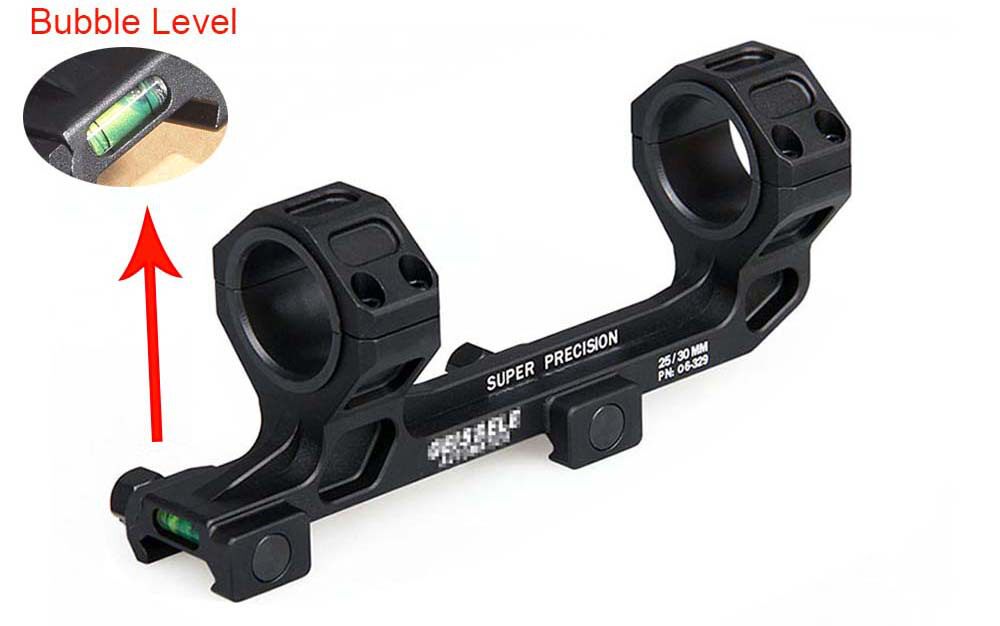 厂家直销5027水平仪连体30转25支架20mm卡槽瞄镜夹具20mm rail