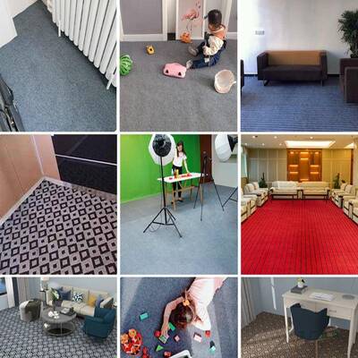 耐办公室满F5MH69T8铺灰家用卧室脏房间积静色音地毯商用全铺大面