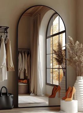 RCM轻奢感全身家用落地试立式发店镜子壁挂式高清服装店理衣镜镜