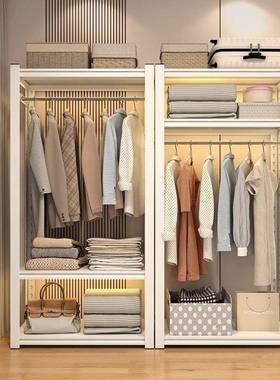 衣帽架钢节制简易NNV柜落可地多层调衣衣柜卧室出租屋铁艺衣架子