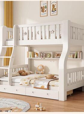 床上下铺床二层床成GVN年人儿实木上下童床母双层床高低子床