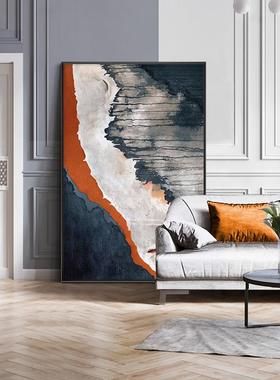 静现QX202112代气简约客画厅竖版落地轻奢抽象玄关装饰画高谧档大