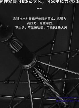 三双层雨自伞动雨长柄号加固加厚结实抗风83080暴双人男士