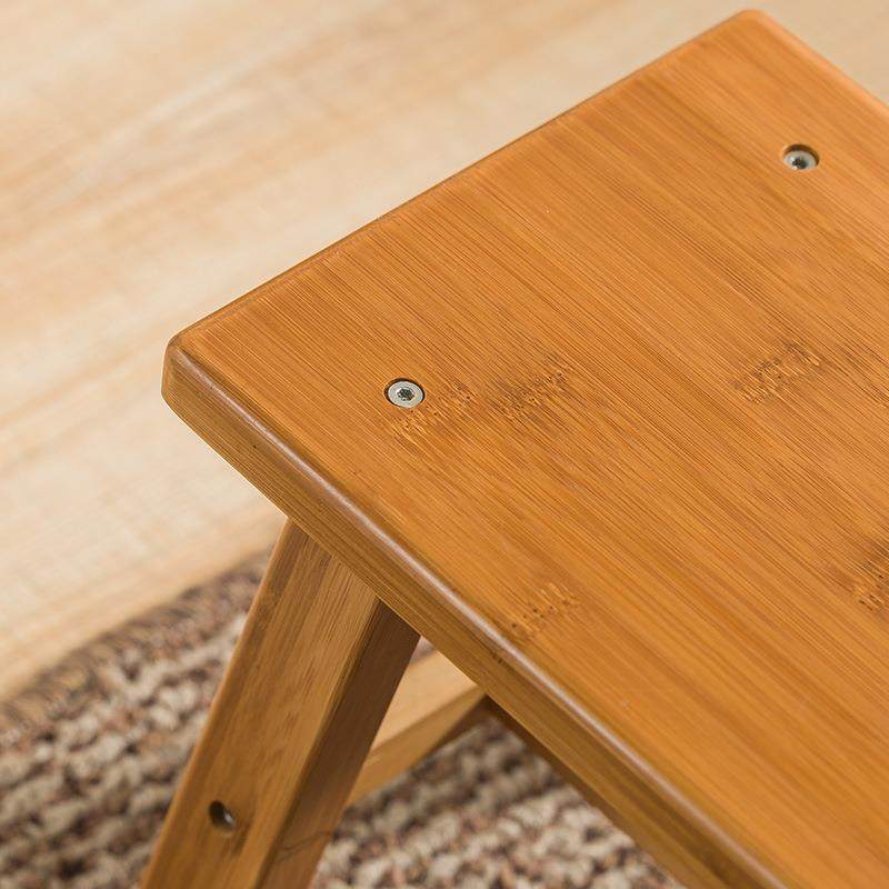 便携扎无品牌/式用马板凳木家质矮款儿浴室楠竹小凳子童折叠凳子