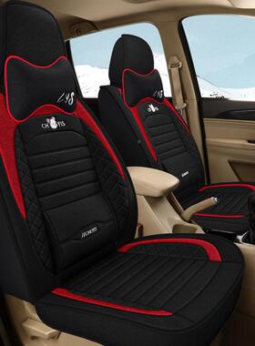 夏季亚麻五菱坐宏光8S3YC-C22-71V宝骏730座套欧尚00威旺四季A垫