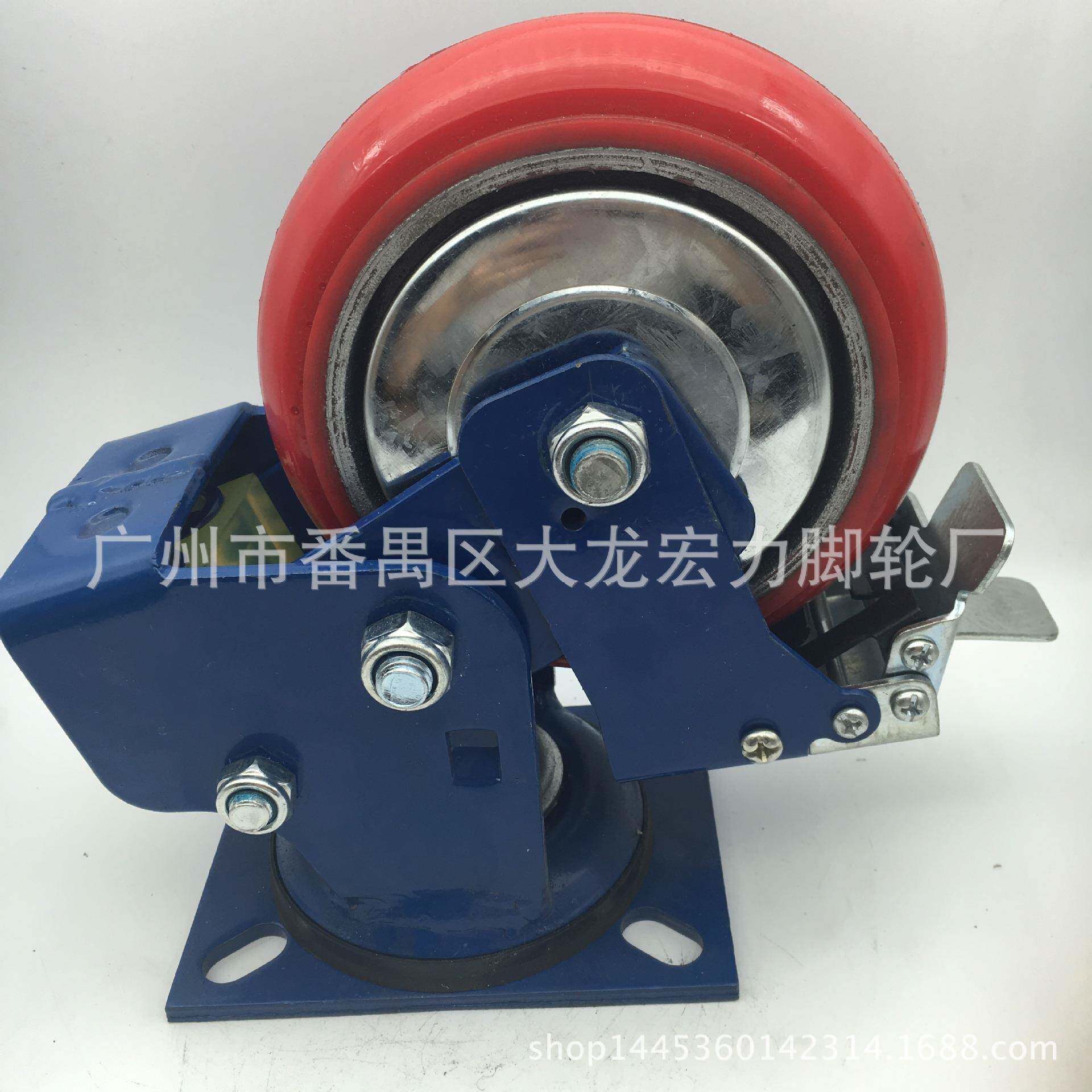 寸45寸8寸减震脚轮弹寸簧66寸聚氨酯万WOH向轮