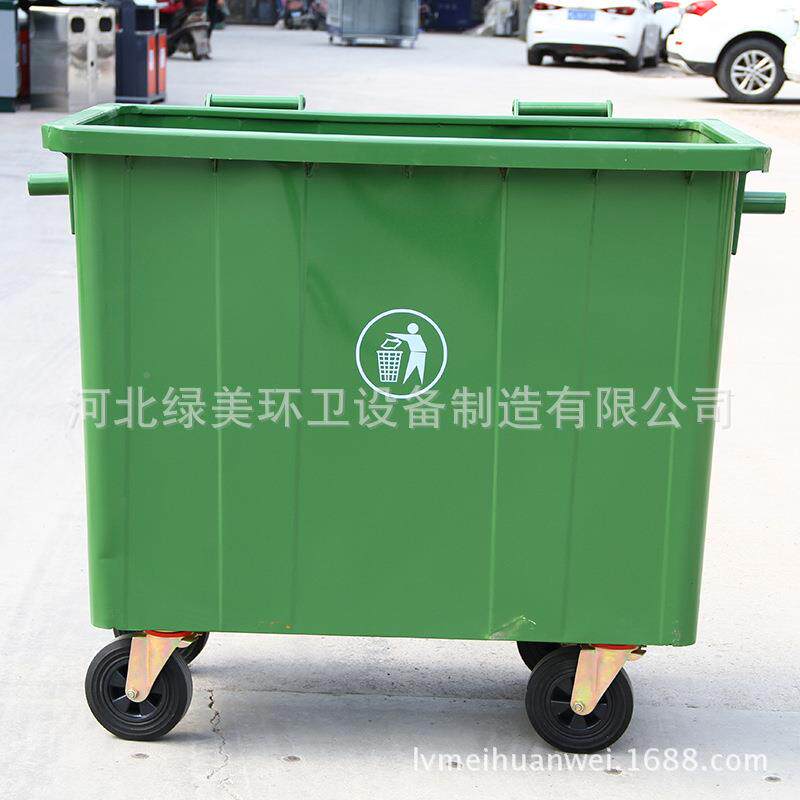 400L塑料环卫政圾车垃保洁无品牌/推手车市环卫户外垃圾桶