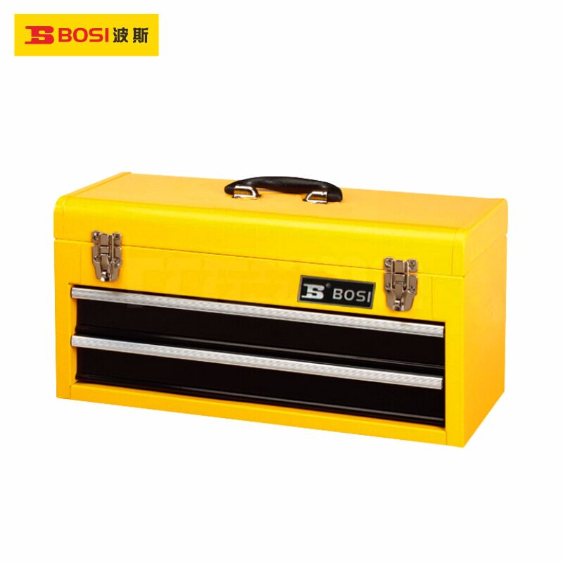 波斯工具 二抽三抽屉箱 铁制箱二三层抽屉式收纳铁箱
