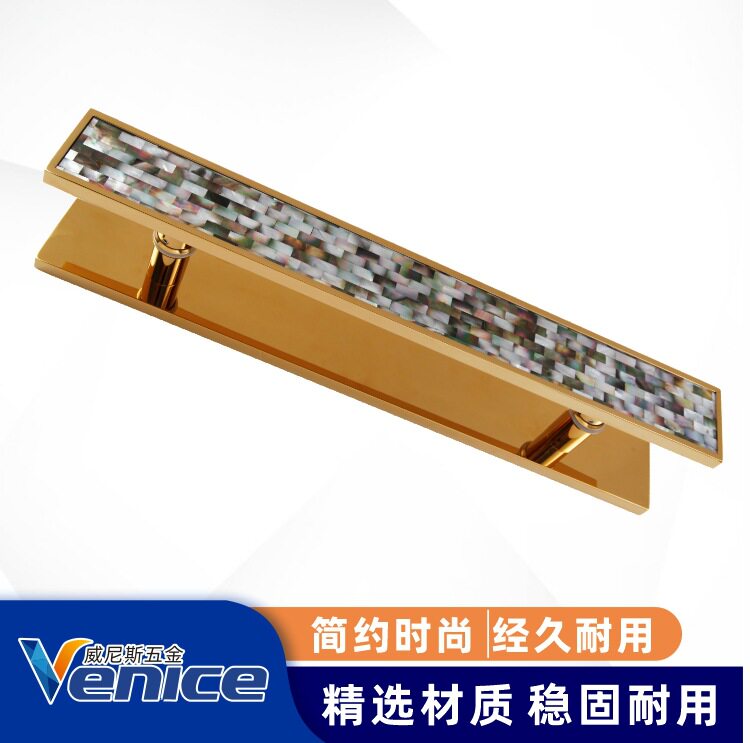 轻奢真贝壳把手商店玻璃门推拉把手豪华别墅庭院木门金属拉手