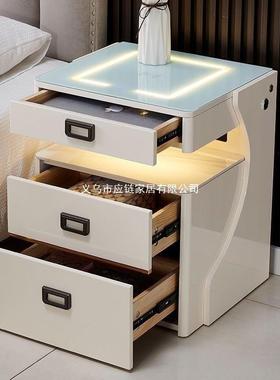 体智能无纹线充电床头35372柜保险柜一卧隐形多功能指解锁室保险