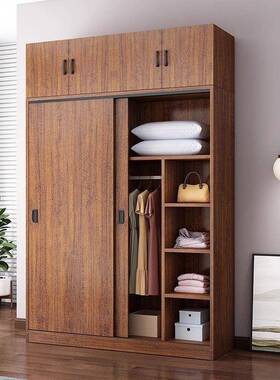 衣家用中卧室式推拉大门儿童衣橱出租房经济型柜简约柜子CMJ多层