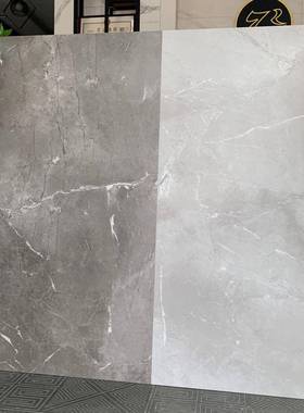 轻厅工业风大理石12611/12地板砖白色水纹磨石工装奢展服装店耐磨