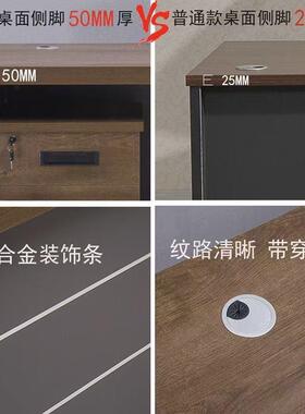 办桌单公人办公27295室台式桌电桌脑写字台职员办公桌员工工桌椅