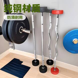 商用健身房杠铃男女健身家用私教器材包胶杠铃直杆曲杆套装杠铃