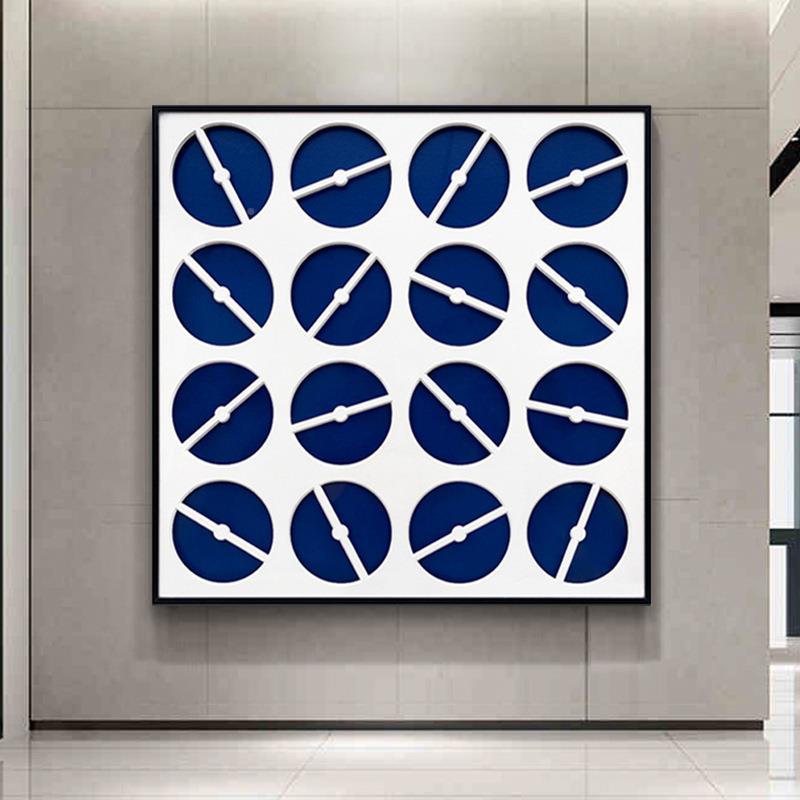 关现代客厅装画立体轻奢板样房玄餐厅HSH卡纸饰镂空简约实物挂画