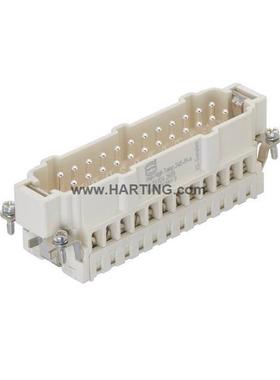 HAR0TKLRNG浩亭09338242I60316A24芯20°C耐高温公插芯