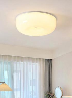 简玻HSSJ-璃全光谱油风护眼吸顶奶灯法约式阳台卧室书房过灯道布