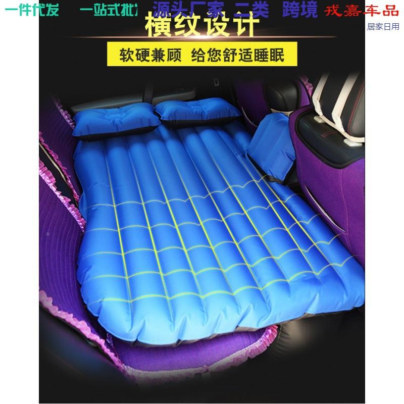 suv汽充气车载床汽车排便携式气汽车充气垫后床植车绒充气床垫懒
