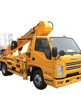 2米蓝牌高空车挂广告牌路20240229灯检修可遥控8改装五十铃小型业