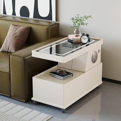 可动茶移几小户型多功能边A43沙发柜轻奢厅无沙线充音响侧边发边