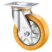 SUO向荣5寸轮防滑承P重型万Z07S 向橙色工业PU聚氨酯脚0Z7S