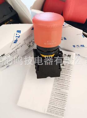 原顿穆伊勒红色急停按钮开关M2QLE2-P-K01拉提复位装M22-PVV-K11-