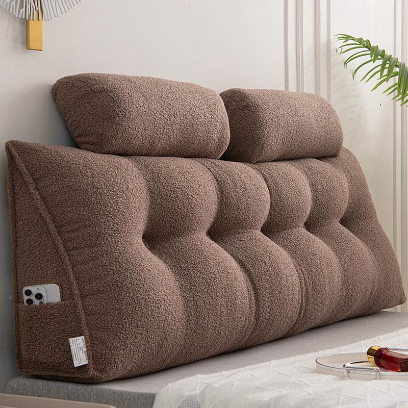 床头靠垫带头枕靠背防撞榻榻米床包上JUR软沙发厚加护腰靠枕可拆