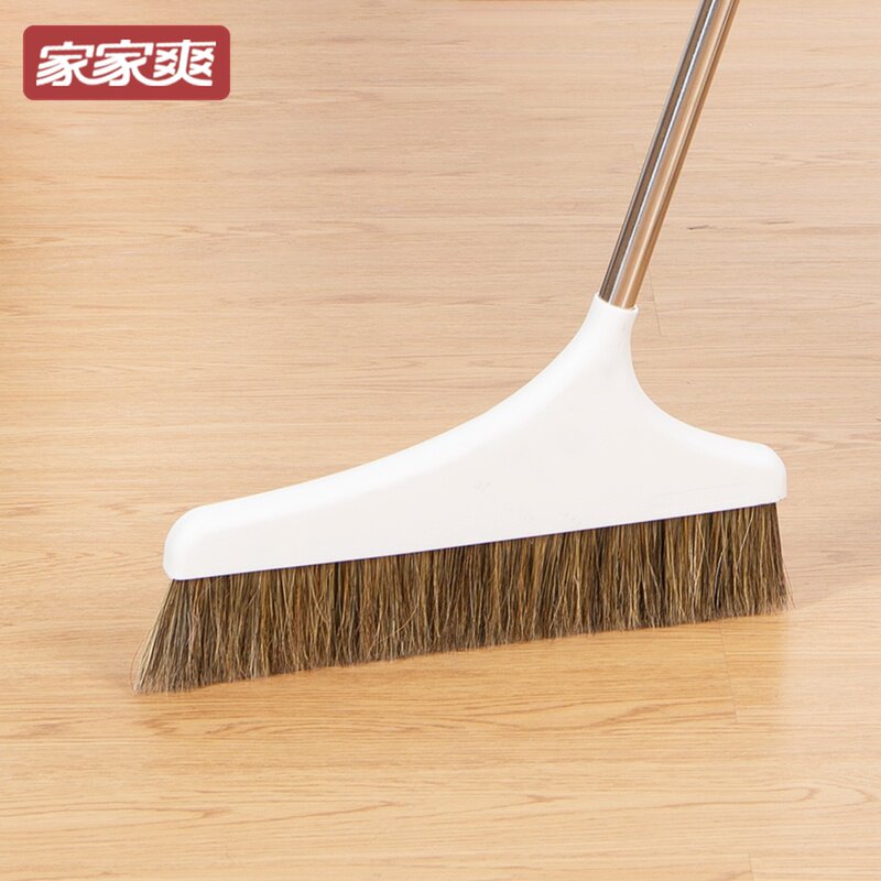 家家爽猪鬃毛扫把家用软毛扫帚笤帚不易粘毛发木地板无尘扫灰单扫