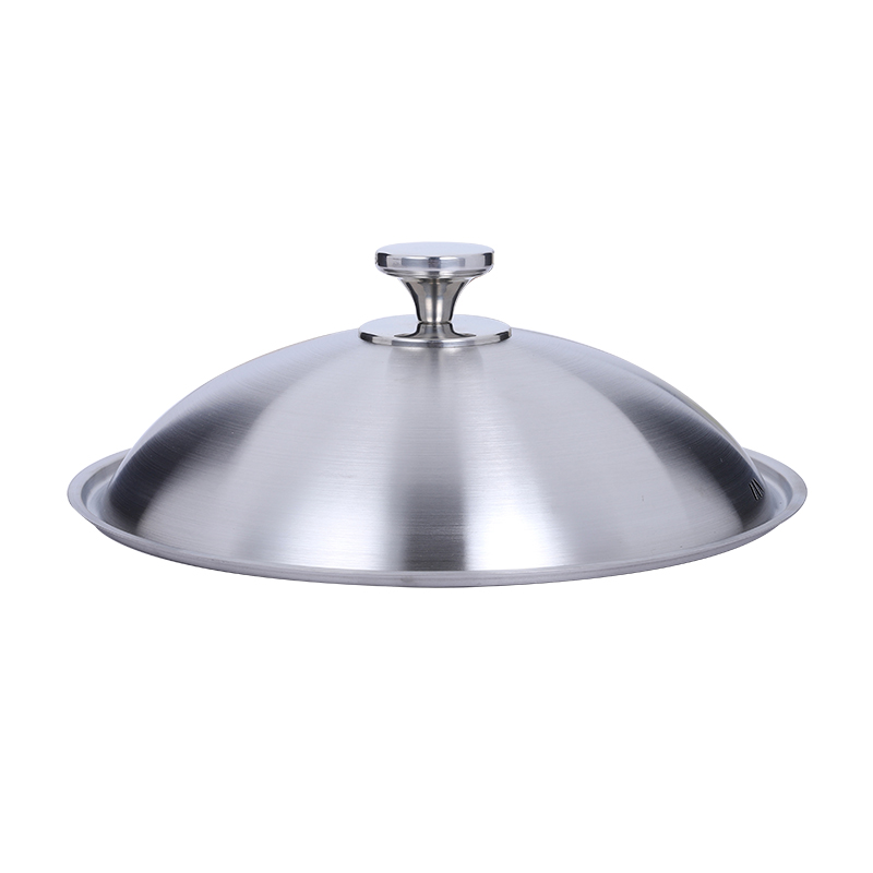 不锈钢锅盖炒锅盖子加厚加高炖锅汤锅盖家用锅盖帽老式全钢盖子
