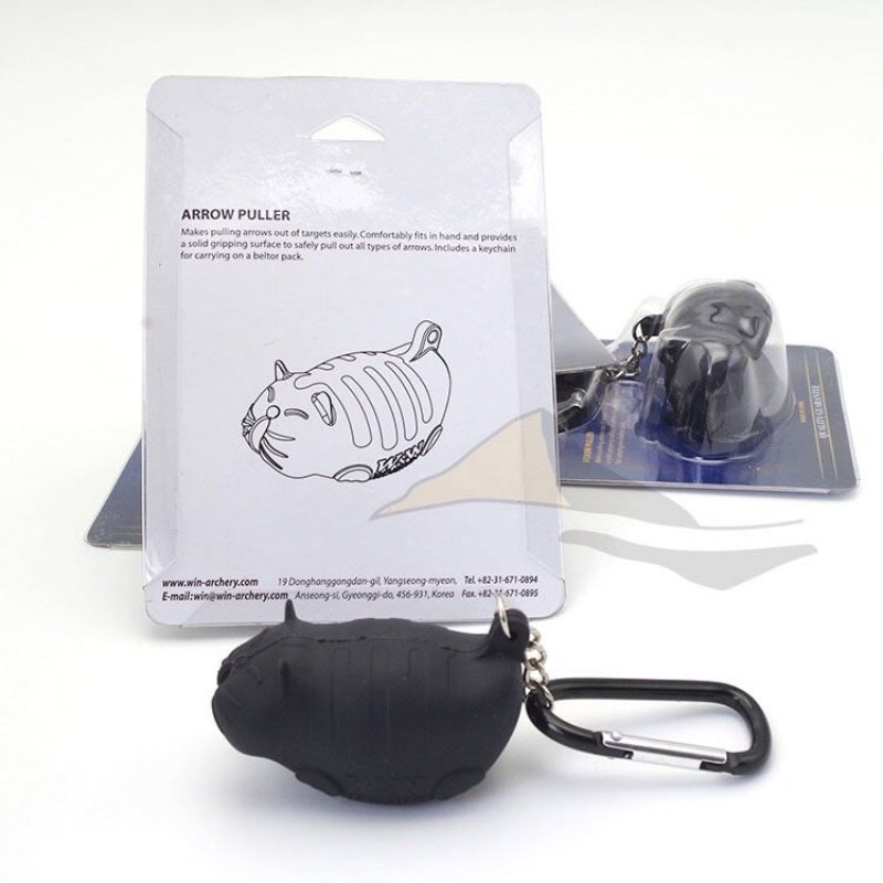 赢小老虎拔箭胶W&W反曲弓复合弓小猫公仔设计拔箭省力拔箭器