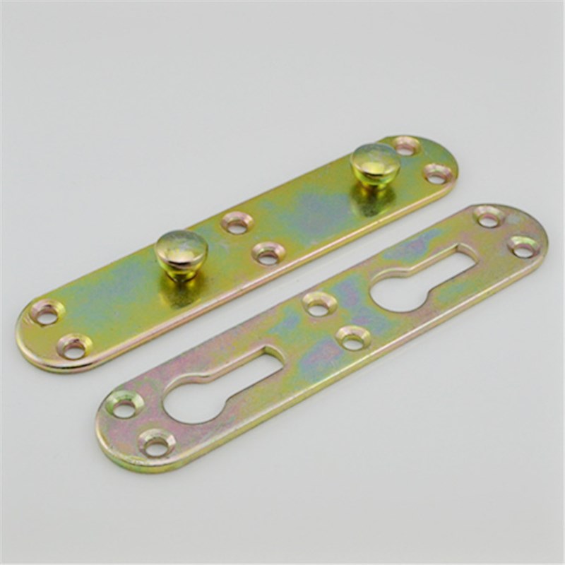 家具床配件床挂件床插木床铁床铰链床连接角码床连接件加厚床合页