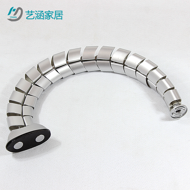 艺筑坊扁形蛇形管办公室藏线管电脑理线管过线管会议桌塑料穿线管