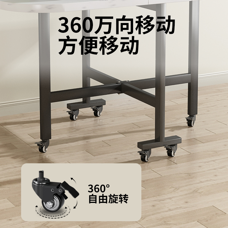 折叠桌餐桌家用小户型饭桌出租房可折叠简易吃饭桌子小方桌不占地