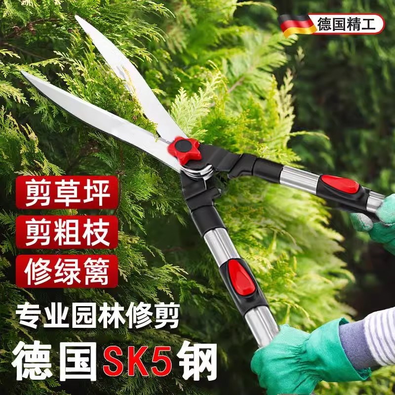 修枝剪树枝剪刀园艺修花园林伸缩修枝剪长柄大剪刀剪草坪