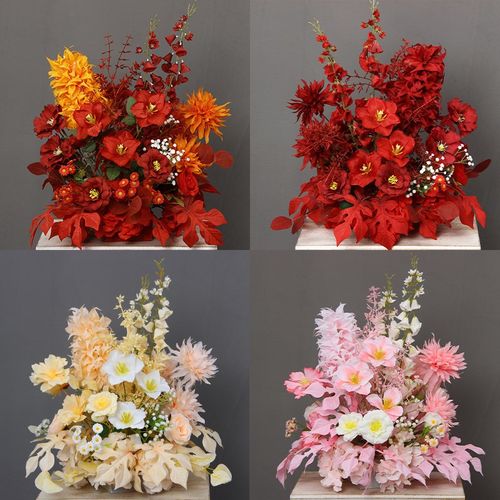 婚庆仿真花大菠萝路引花 婚礼舞台装饰花艺盆花花球假花成品花艺